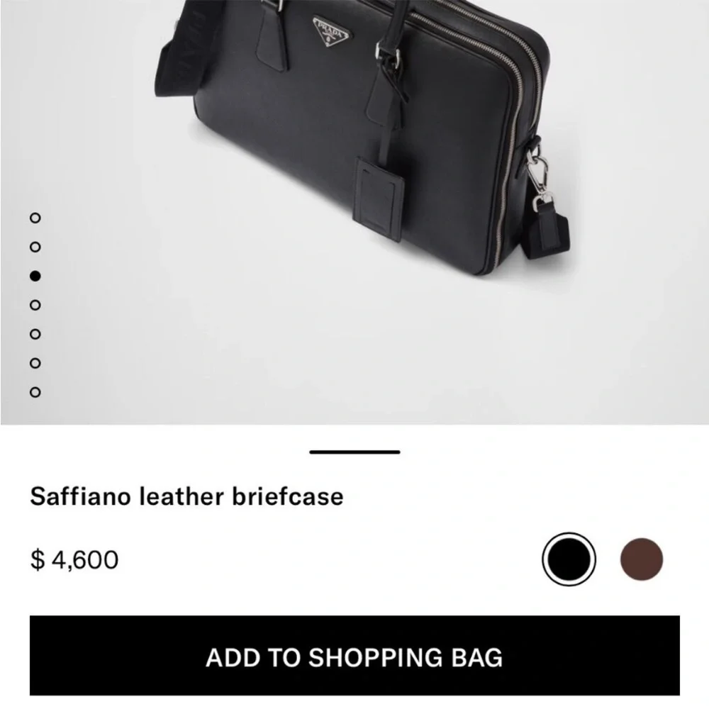 Prada Saffiano Leather Briefcase EUC $4600 Retail